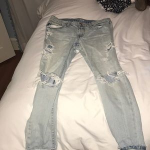light wash boyfriend jeans